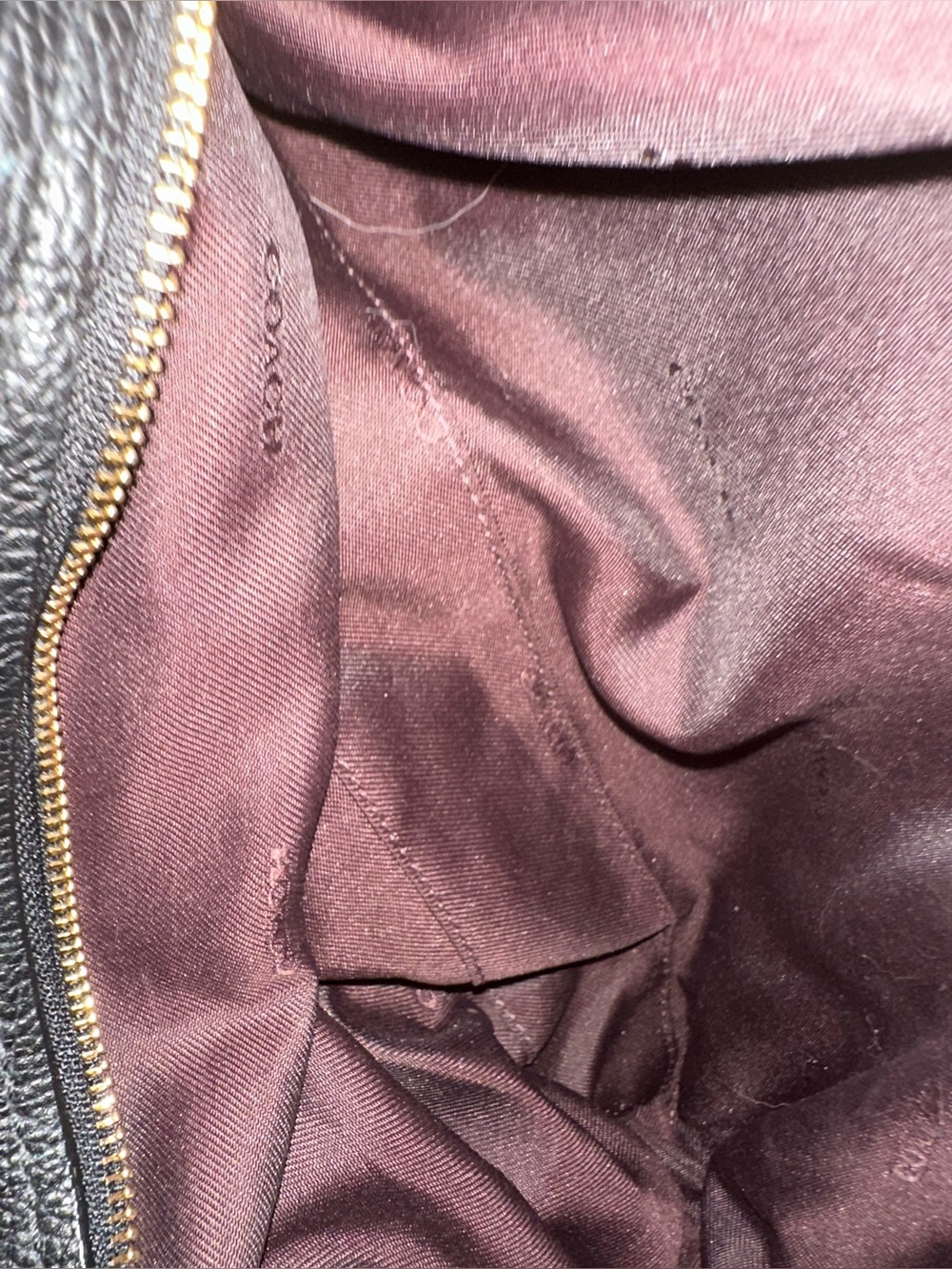 Coach Black Leather Hobo Bag with Gold Hardware - Women - Picture 11 of 14